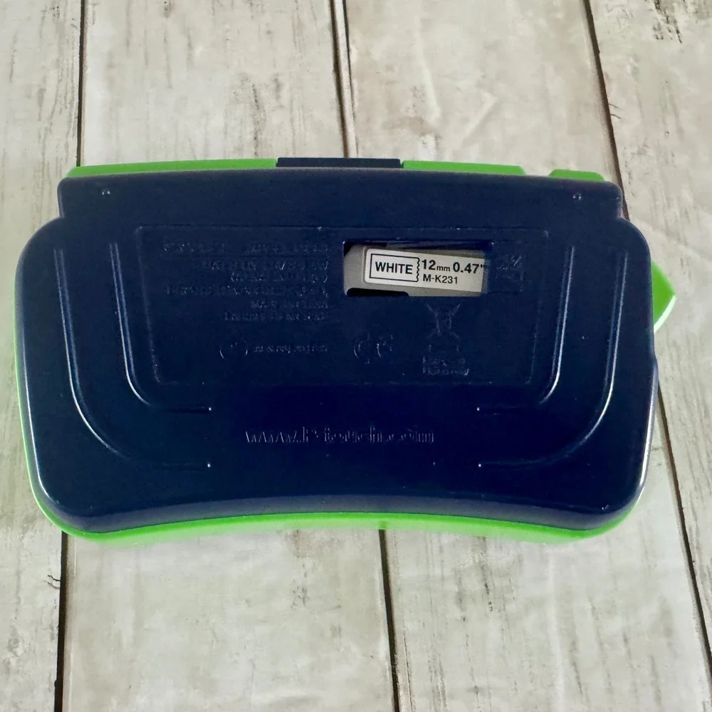 Brother P-touch PT-80 Electronic Labeling System Blue Green Handheld Label Maker